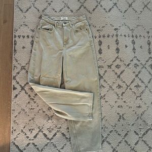 Free People high rise straight leg jeans